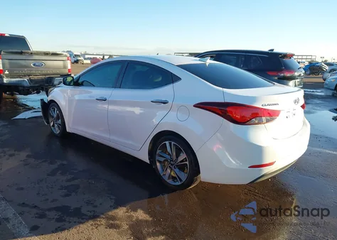 2014 Hyundai Elantra Limited z USA, uszkodzony, nr VIN 5NPDH4AE1EH485741